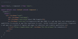 How to create a web application using react js?