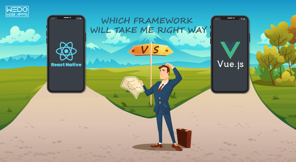 ReactJS Vs. VueJS- Which framework is ruling the market?