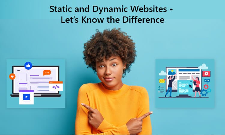 Static and dynamic parts of the website