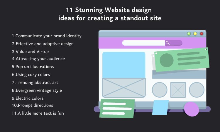 Website design ideas for creating a standout site 