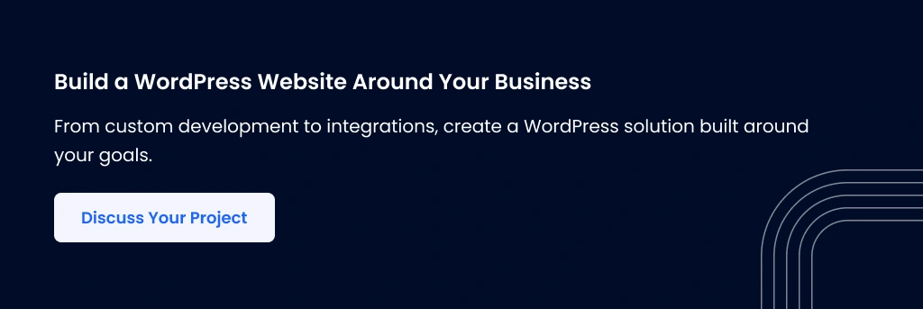 WordPress Website Built Around Goals