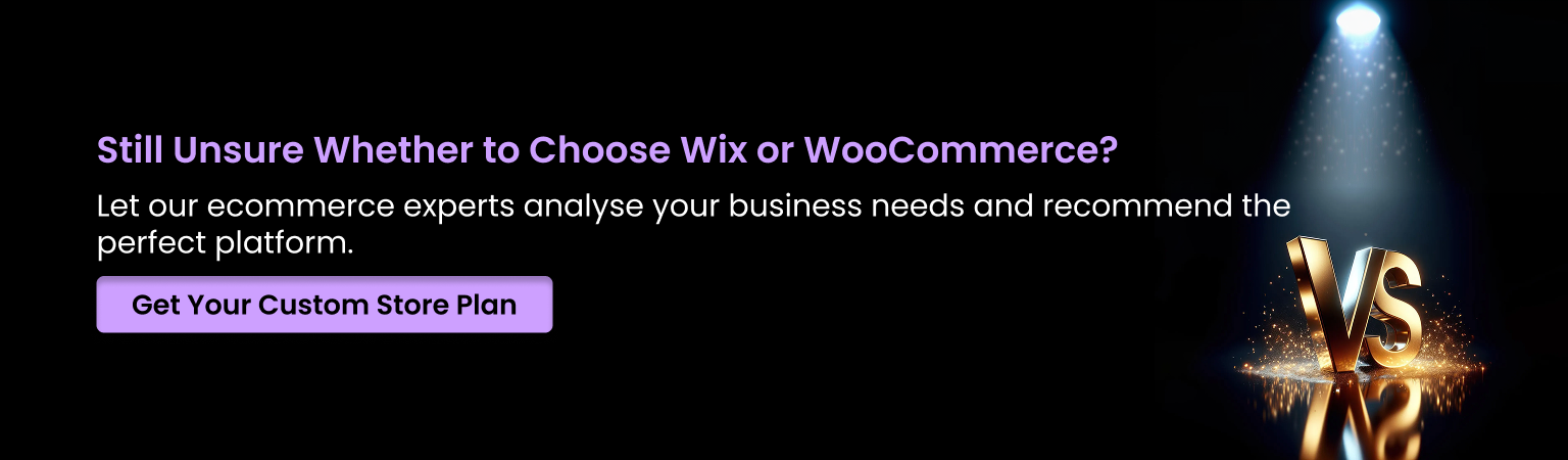 Wix or WooCommerce platform selection
