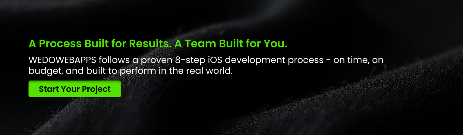 Process Built for Results proven 8-step iOS development process