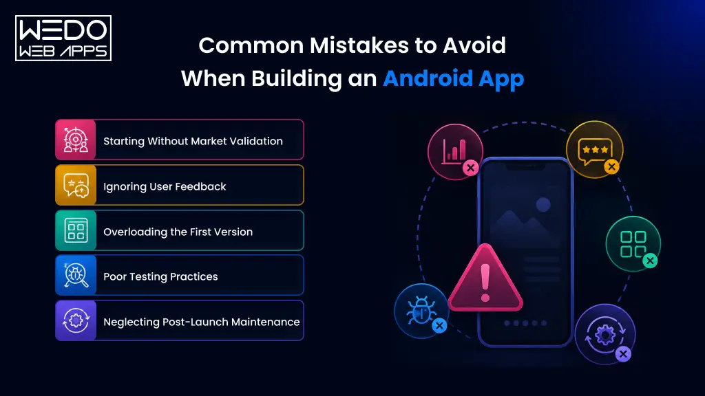 Android app mistakes to avoid guide Common Android app development mistakes avoid