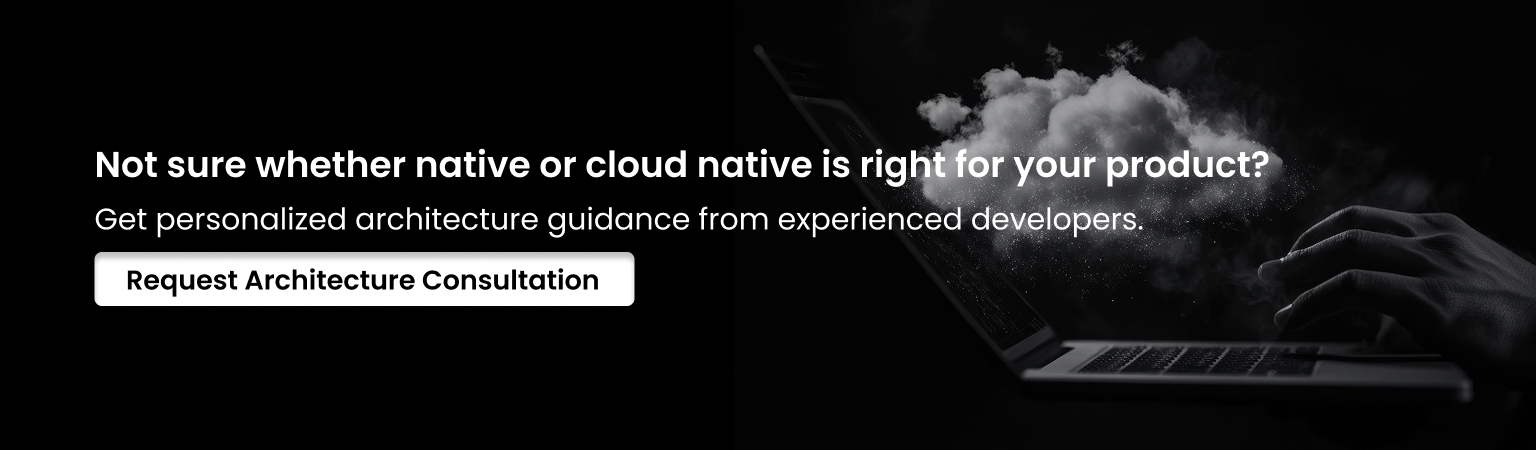 Choosing between native and cloud native application architecture