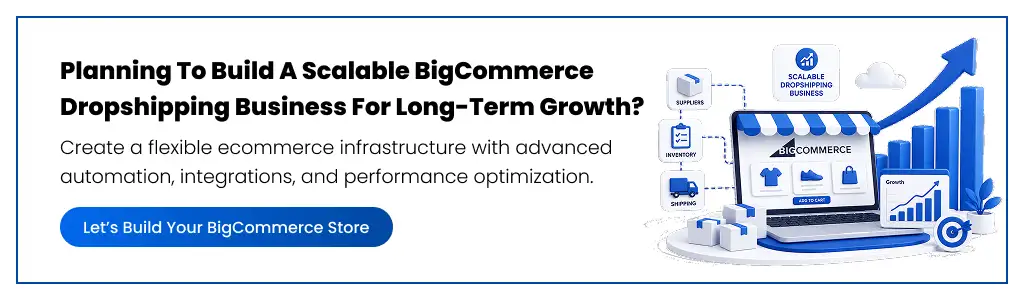 Build BigCommerce dropshipping business Let's Build Your BigCommerce Store