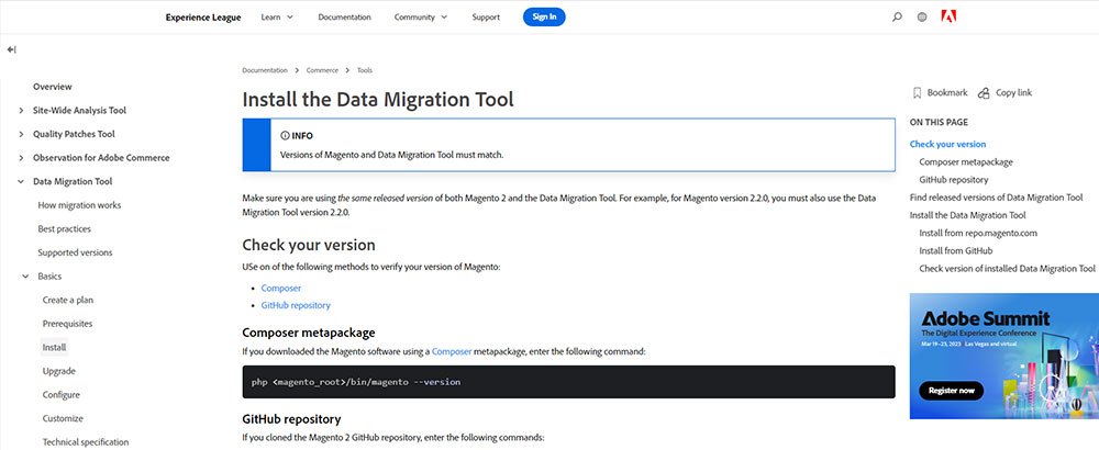 Magento data migration tool