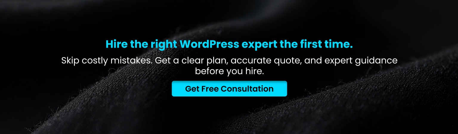 Hire the right WordPress expert