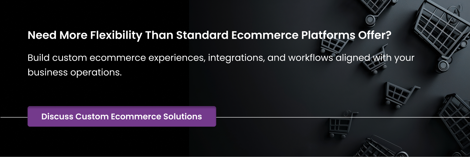 Custom ecommerce experiences and workflows