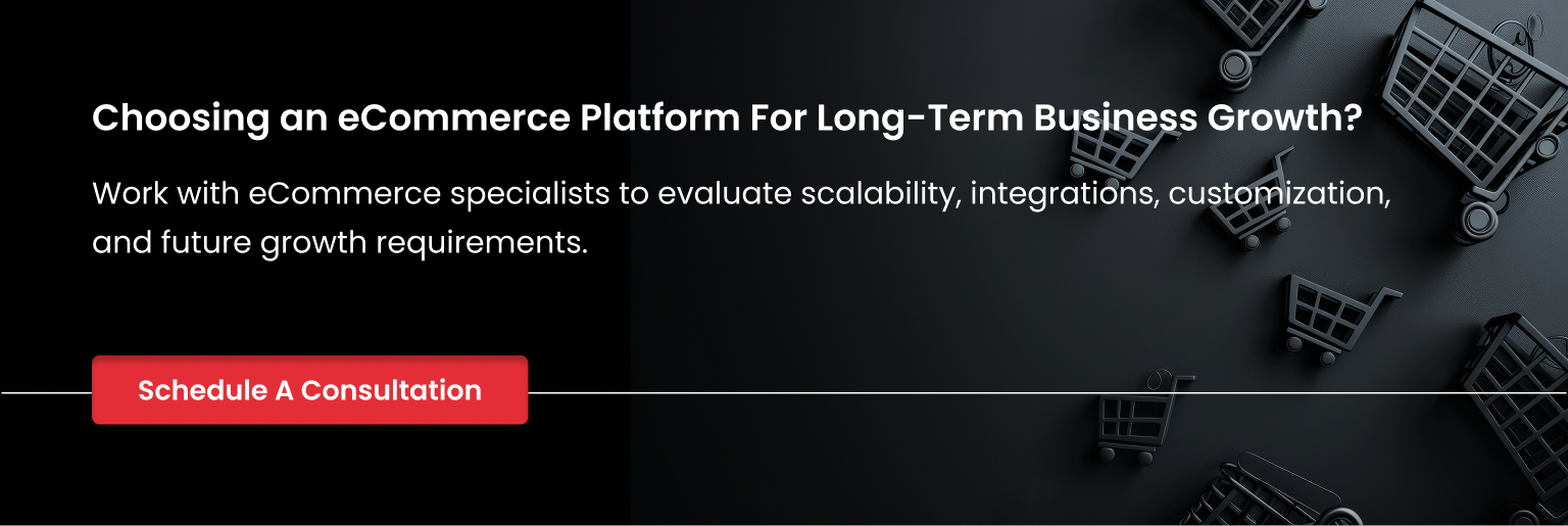 Choosing ecommerce platform for business growth