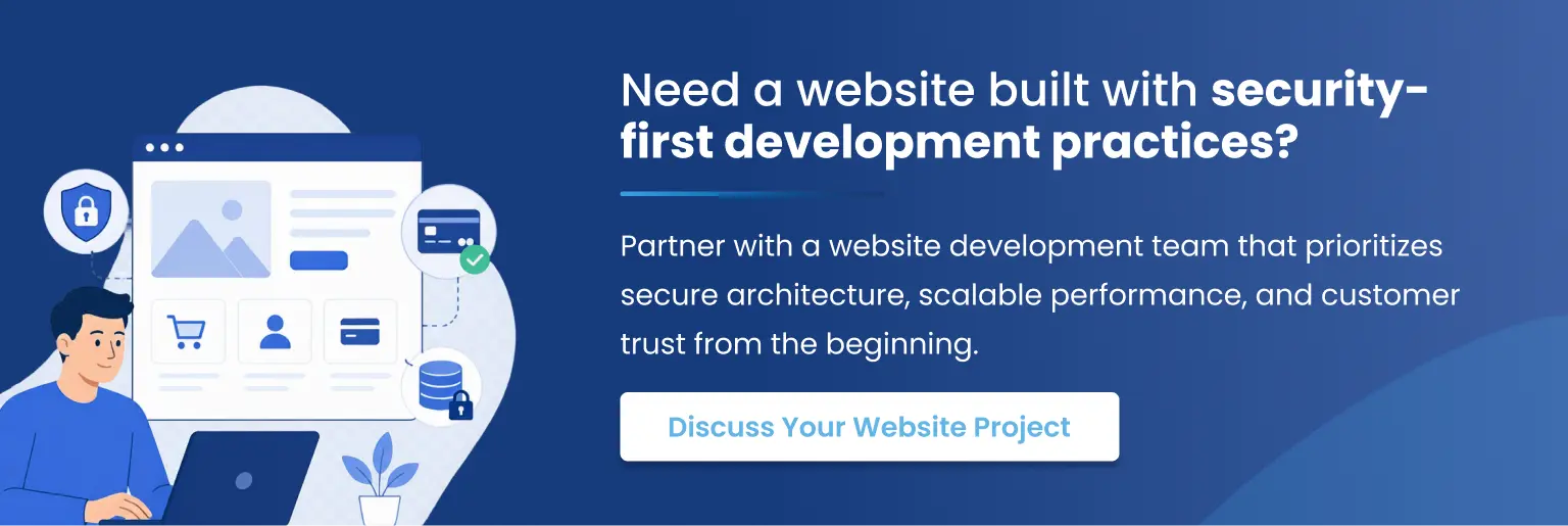 Built website with security first development Discuss Your Website Project