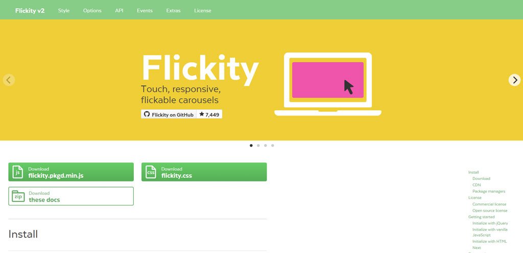 React Flickity
