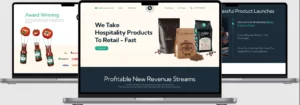 Custom food and beverage website About food and beverage website