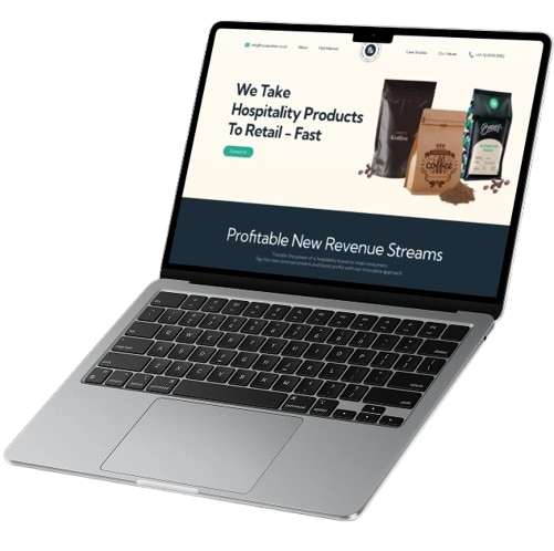 Food and beverage web development project