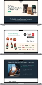Mobile View Food and Beverage Web Design Mobile responsive food and beverage site