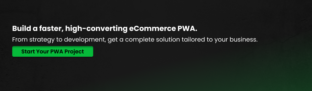 ecommerce progressive web app solution focused on speed and conversion improvement