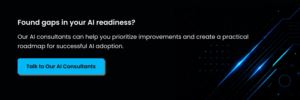Found gaps in your AI readiness AI Readiness Consulting Services