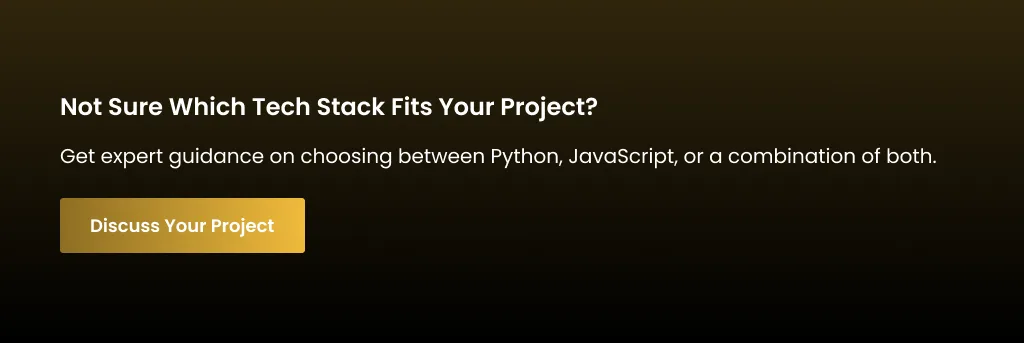 Python vs JavaScript Tech Stack Guide Python or JavaScript Tech Stack Choice