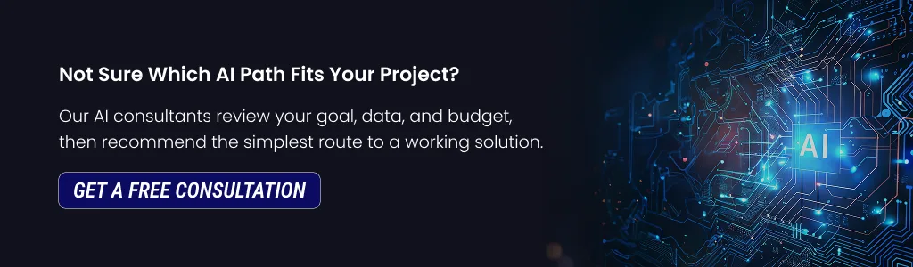 Find the Right AI Path for Your Project Get Expert Help Choosing Your AI Path