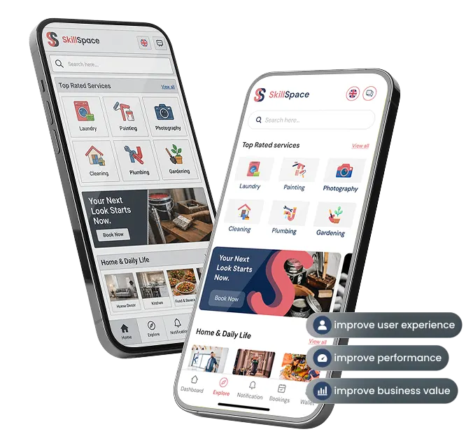 Mobile App Redesign Services Mobile App Redesign Services for Growth